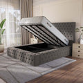 Bedzy Midas Coil Sprung Ottoman Side Lift Bed Set