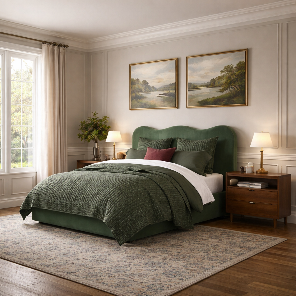 Bedzy Chester Fabric Upholstered Bed Frame