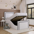 Bedzy Emily Kids Fabric Bed with Safety Rails
