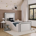Bedzy Emily Kids Fabric Bed with Safety Rails