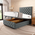 Bedzy Premium Suitcase Storage Hideaway Divan Bed Base