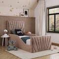 Bedzy Bonnie Kids Fabric Bed with Safety Rails