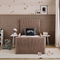 Bedzy Hugo Kids Fabric Bed with Safety Rails