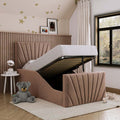Bedzy Hugo Kids Fabric Bed with Safety Rails