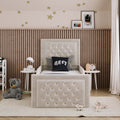 Bedzy Charlie Kids Fabric Bed with Safety Rails