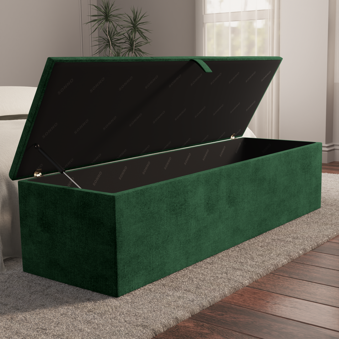 Bedzy Premium Half End Lift Ottoman Storage Divan Bed Base