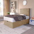 Bedzy Mickey Mouse Kids Fabric Bed with Optional Storage