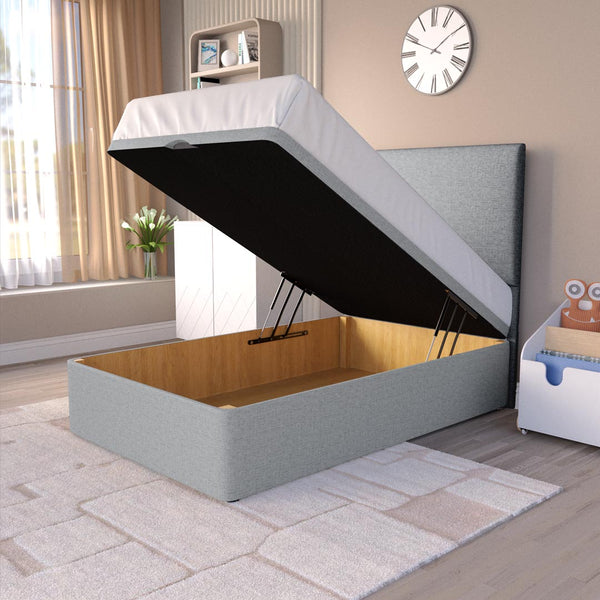 Bedzy Lucas Kids Fabric Bed with Safety Rails