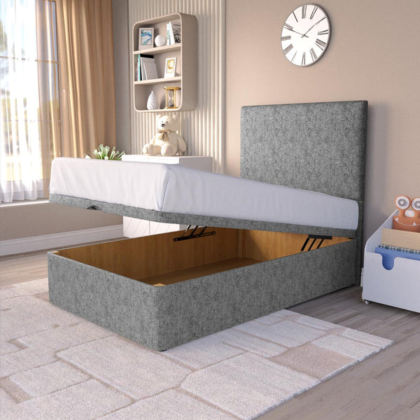 Bedzy Matilda Kids Winged Fabric Bed with Safety Rails