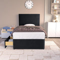 Bedzy Bonnie Kids Fabric Bed with Safety Rails