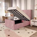 Bedzy Mickey Mouse Kids Fabric Bed with Optional Storage