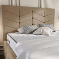 Bedzy Classic Winged Fabric Upholstered Bed Frame