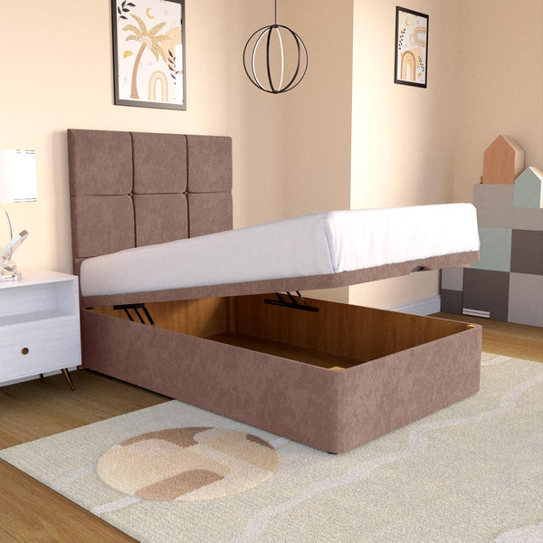 Bedzy Clara Kids Fabric Bed with Safety Rails
