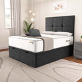 Bedzy Ottoman Storage Half End Lift Divan Bed Base