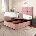 Bedzy Midas Coil Sprung Ottoman Side Lift Bed Set
