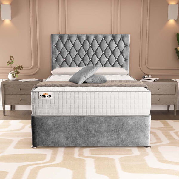 Bedzy Hera Orthopaedic Coil Sprung Divan Bed Set