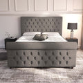 Bedzy Como Bubble Fabric Upholstered Bed Frame