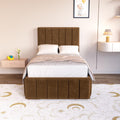 Bedzy Avery Kids Fabric Bed with Safety Rails
