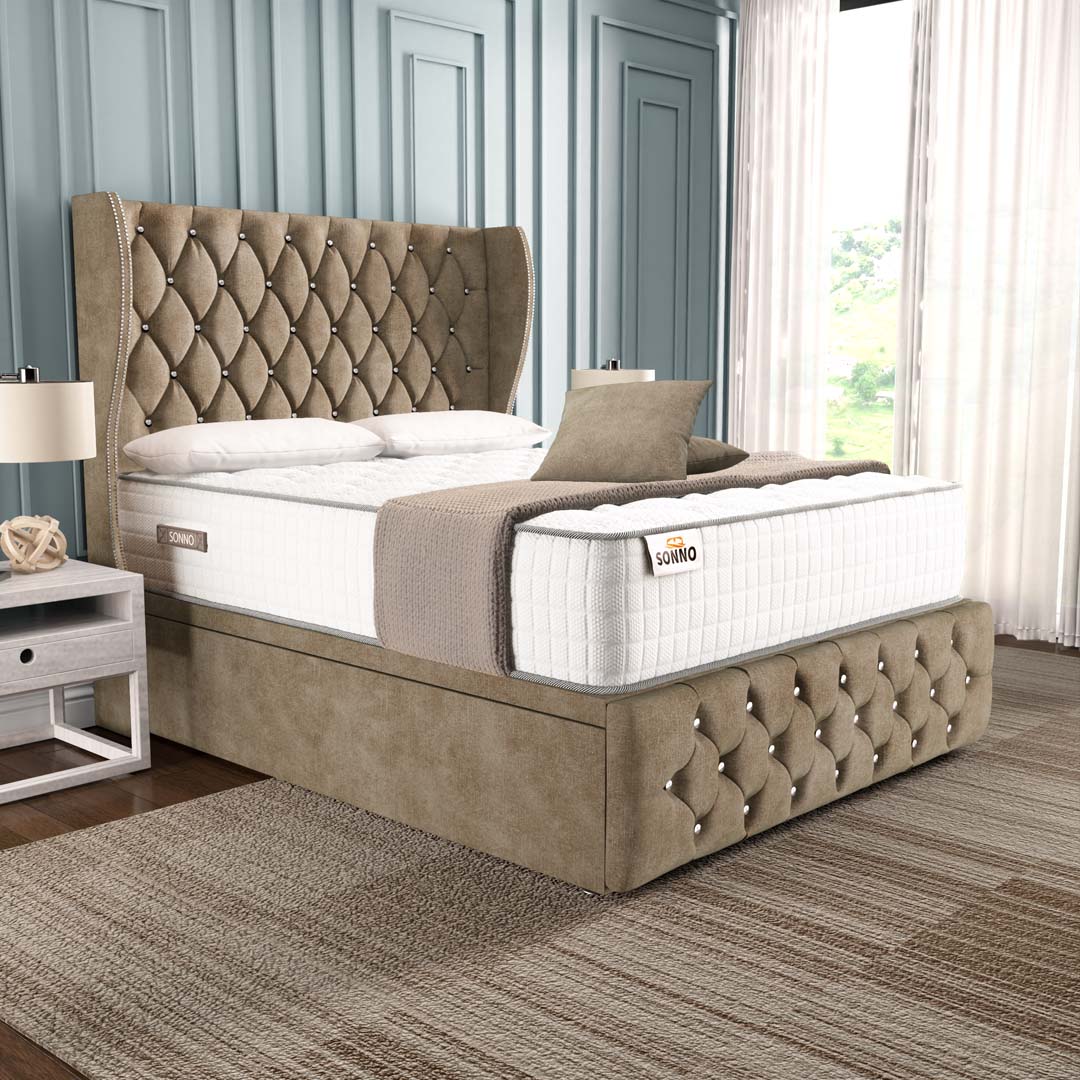 Bedzy Premium End Lift Storage Ottoman Divan Bed Base