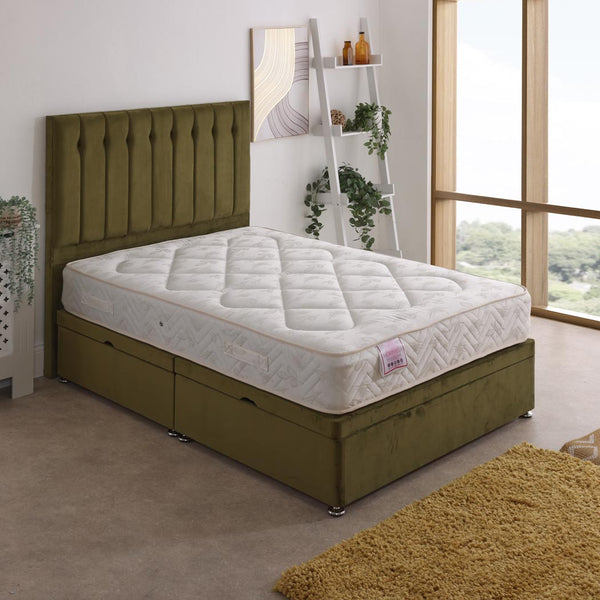 Bedzy Morpheus Coil Sprung Ottoman End Lift Bed Set