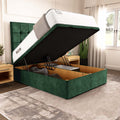 Bedzy Lakonia Coil Sprung Ottoman End Lift Bed Set