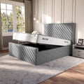 Bedzy Zoya Coil Sprung Ottoman End Lift Bed Set