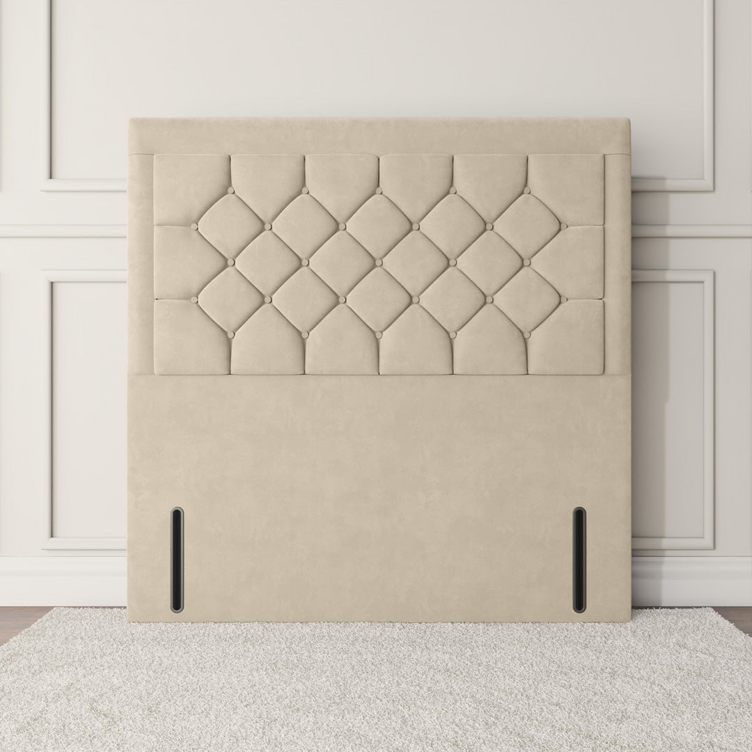 Bedzy Washington Winged Floor Standing Upholstered Headboard
