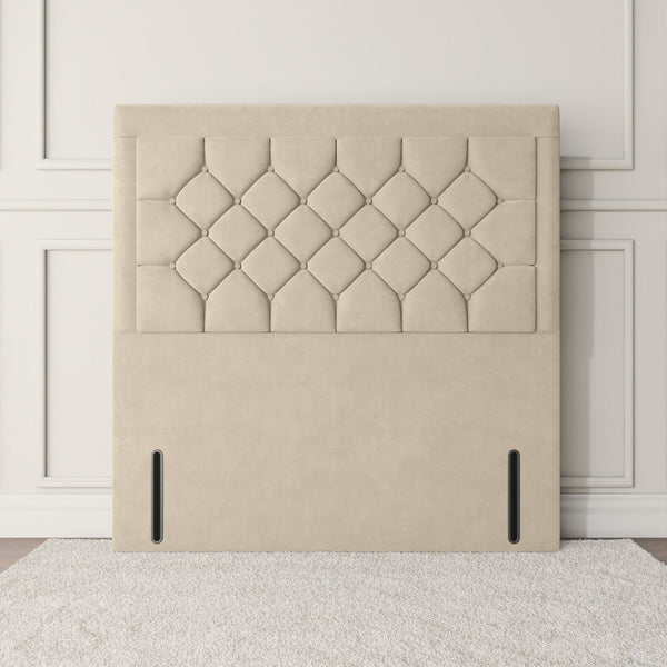 Bedzy Washington Winged Floor Standing Upholstered Headboard