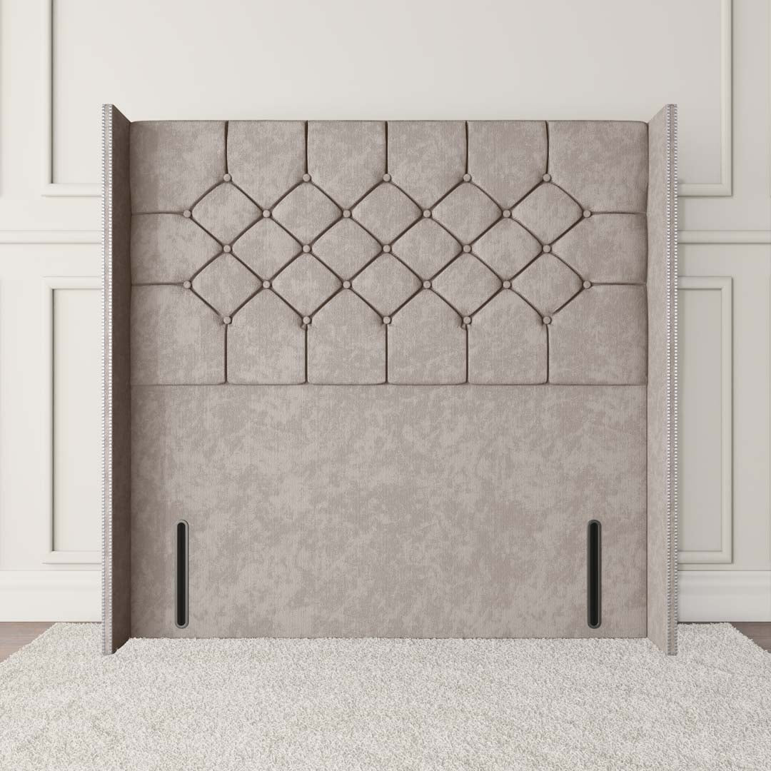 Bedzy Lincoln Strutted Upholstered Headboard