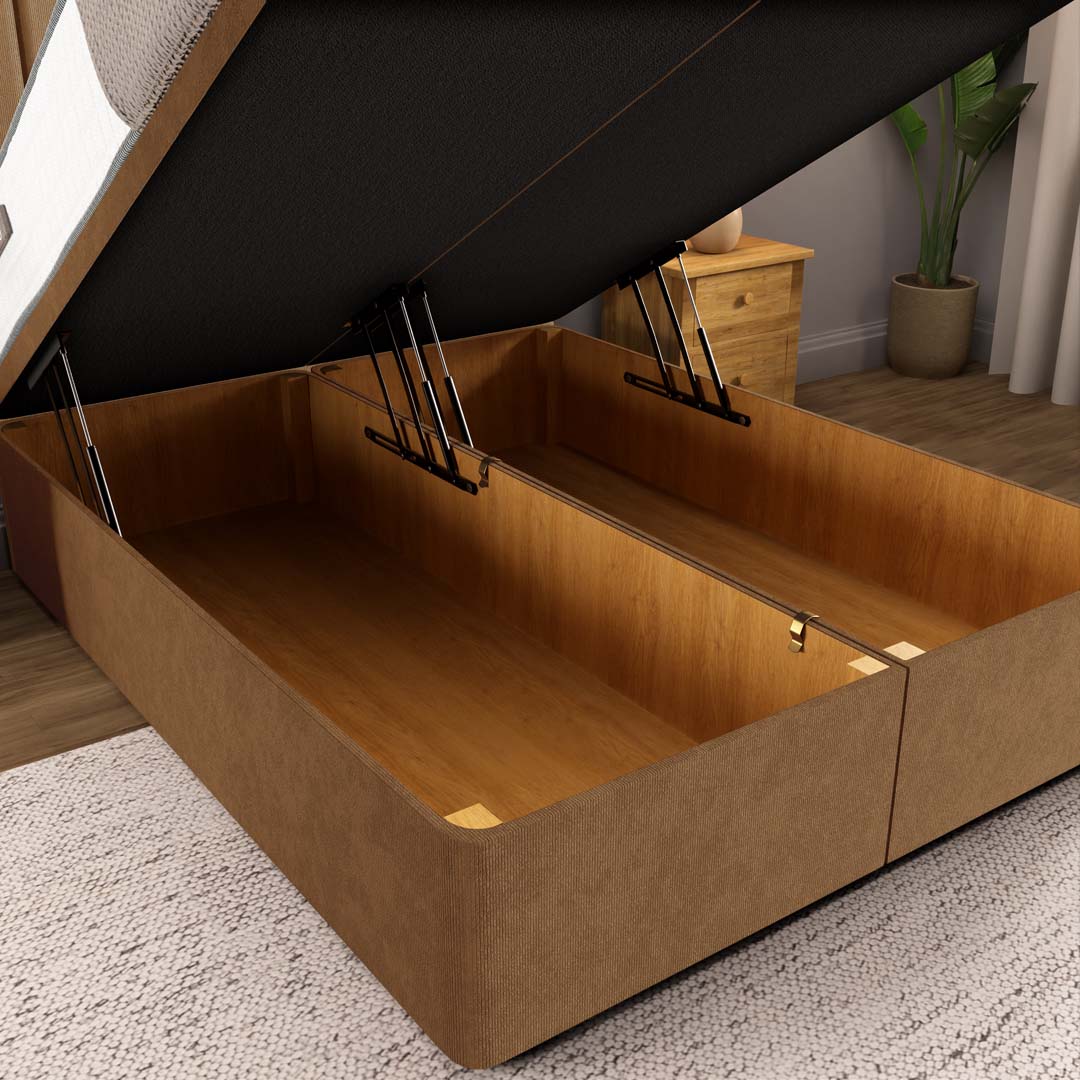 Bedzy Hades Coil Sprung Ottoman Side Lift Bed Set
