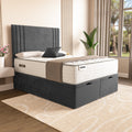 Bedzy Morpheus Coil Sprung Ottoman Side Lift Bed Set