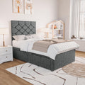 Bedzy Lucas Kids Fabric Bed with Safety Rails