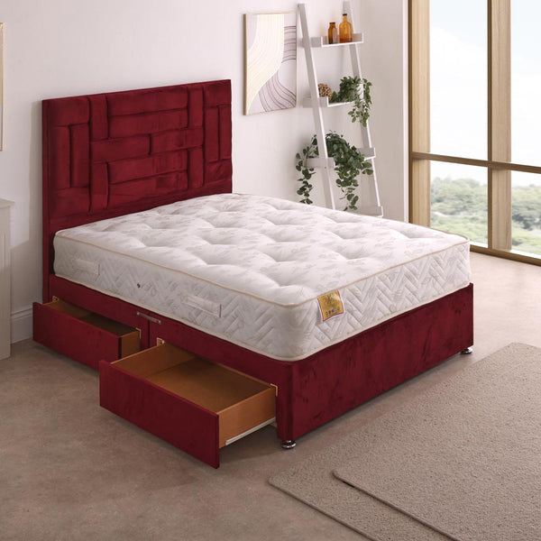 Bedzy Zeus Orthopaedic Coil Sprung Divan Bed Set