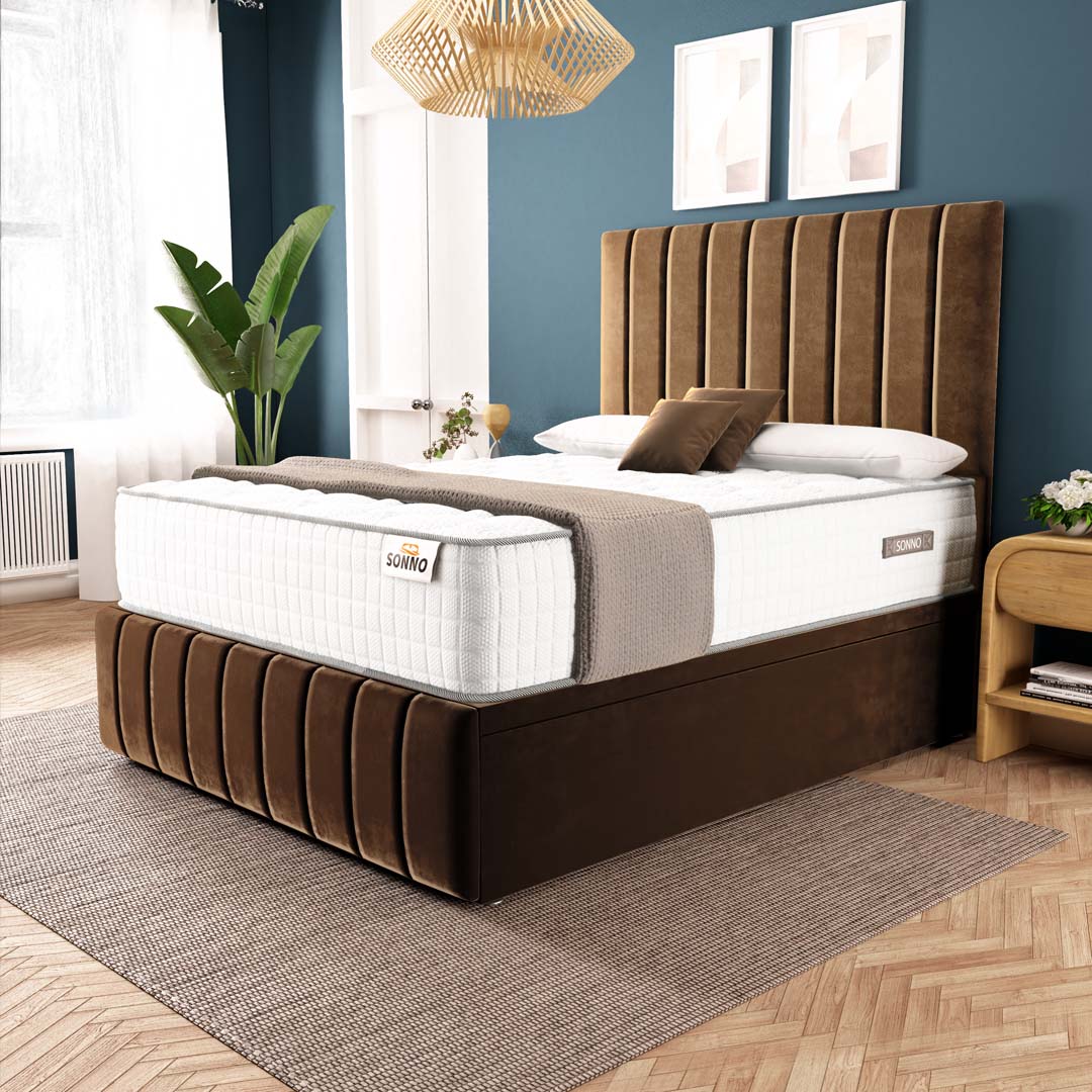 Bedzy Orion Coil Sprung Ottoman End Lift Bed Set