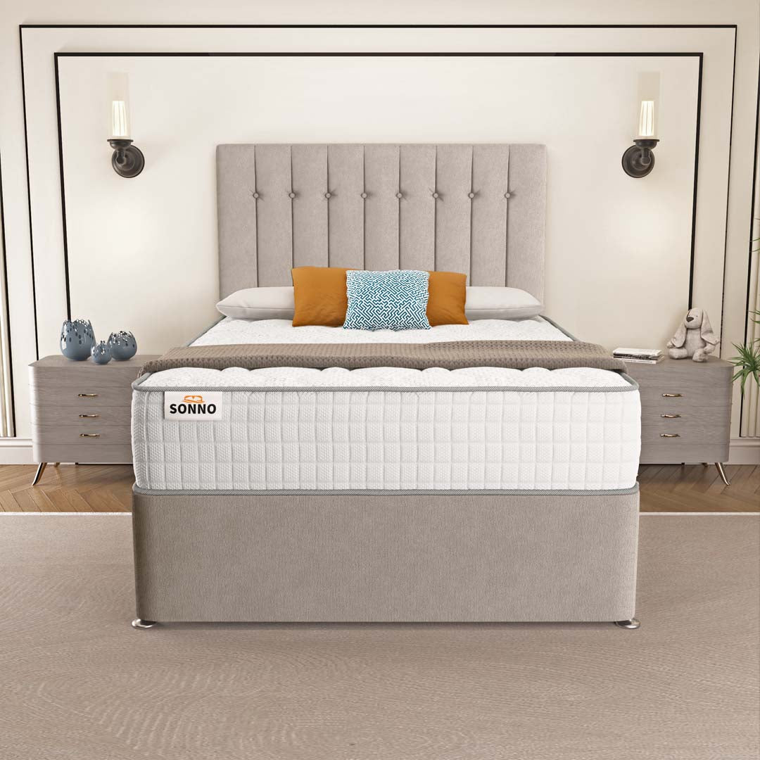 Bedzy Ares Memory Coil Sprung Divan Bed Set