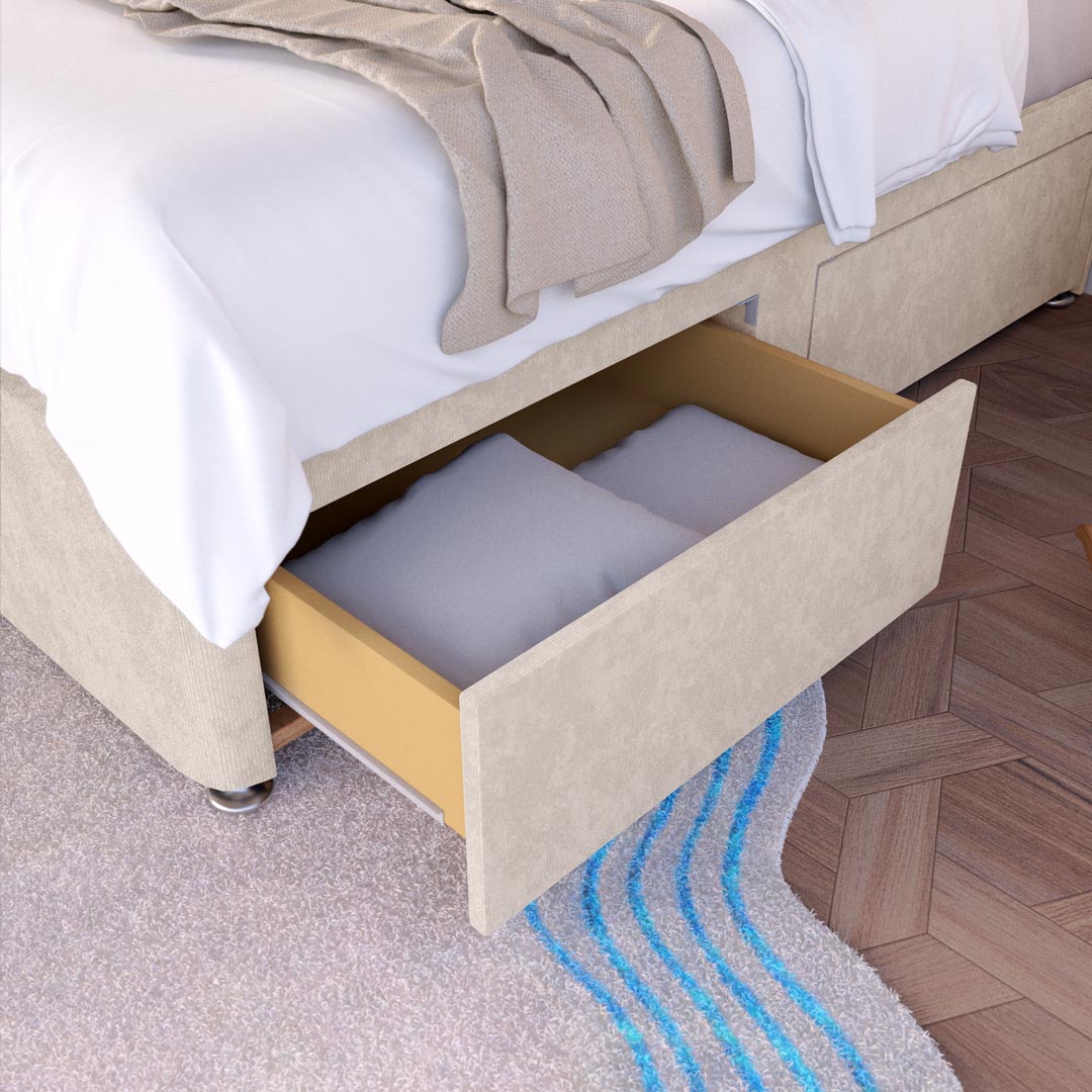 Bedzy Charlie Kids Fabric Bed with Safety Rails