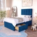 Bedzy Hugo Kids Fabric Bed with Safety Rails