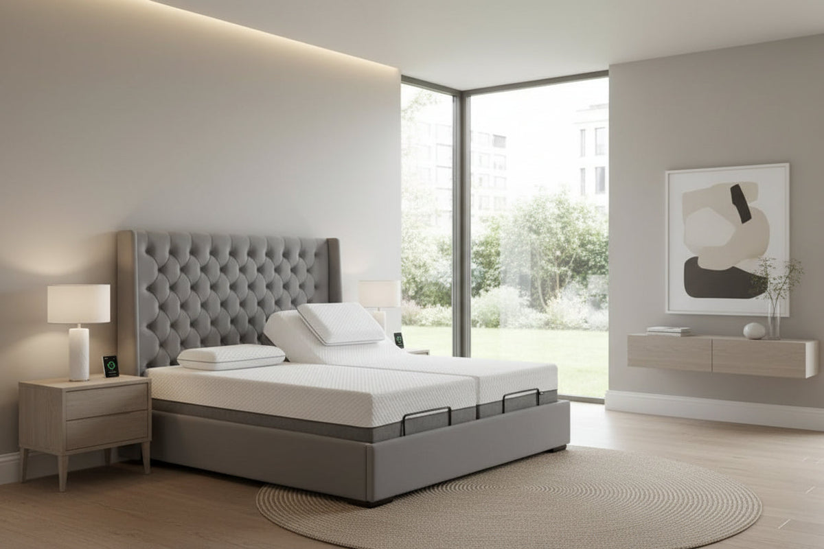 Bedzy Premier Natural 2000 Pocket Sprung Electric Adjustable Bed Set