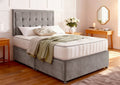 Bedzy Premium Low Divan Bed Base On Chrome Glides