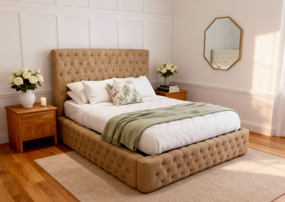 Bedzy Canterbury Fabric Upholstered Bed Frame
