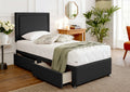 Bedzy Mickey Mouse Kids Fabric Bed with Optional Storage