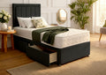 Bedzy Lucas Kids Fabric Bed with Safety Rails