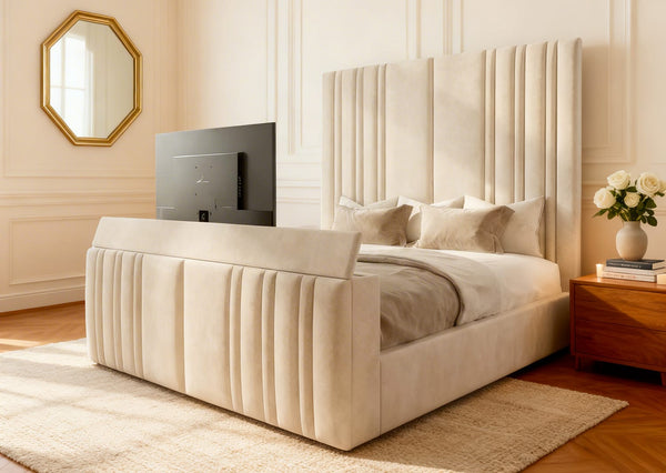 Bedzy Nike Coil Sprung Ottoman Side Lift Bed Set